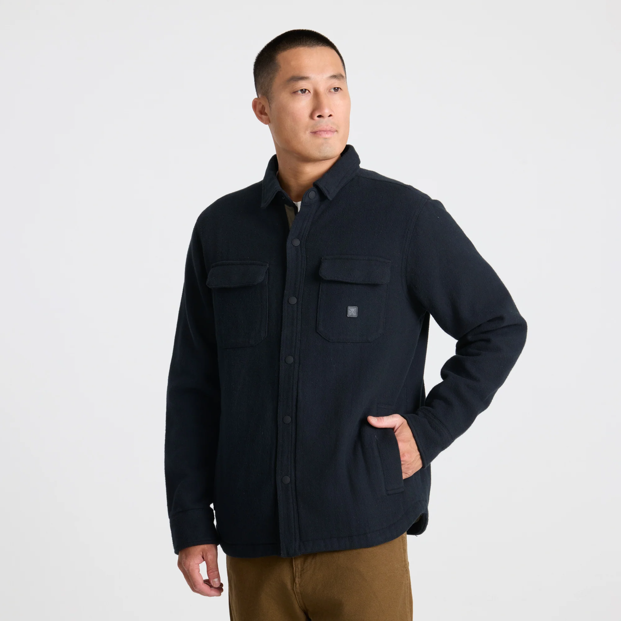 Backwoods Overshirt Jacket - Black - Image 2