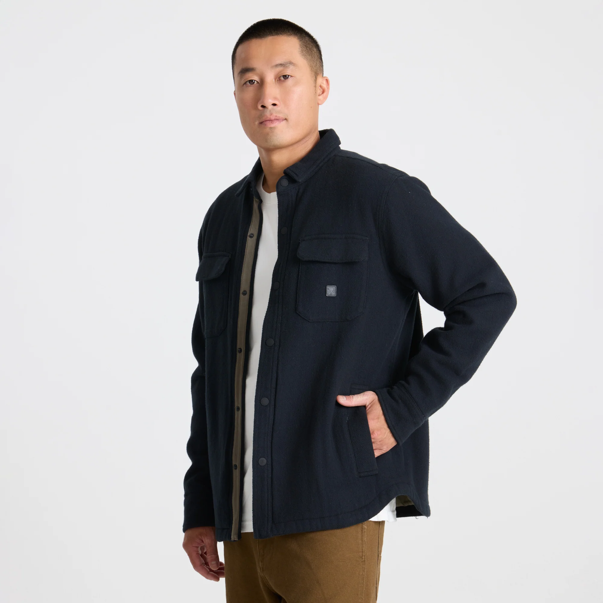 Backwoods Overshirt Jacket - Black - Image 3
