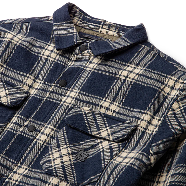 Backwoods Overshirt Jacket Flannel - Navy - Image 12