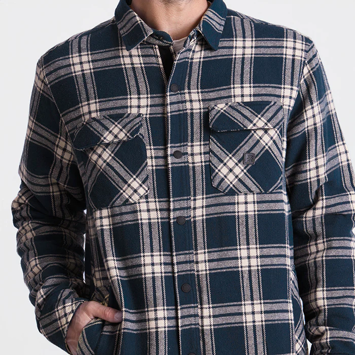 Backwoods Overshirt Jacket Flannel - Navy - Image 8
