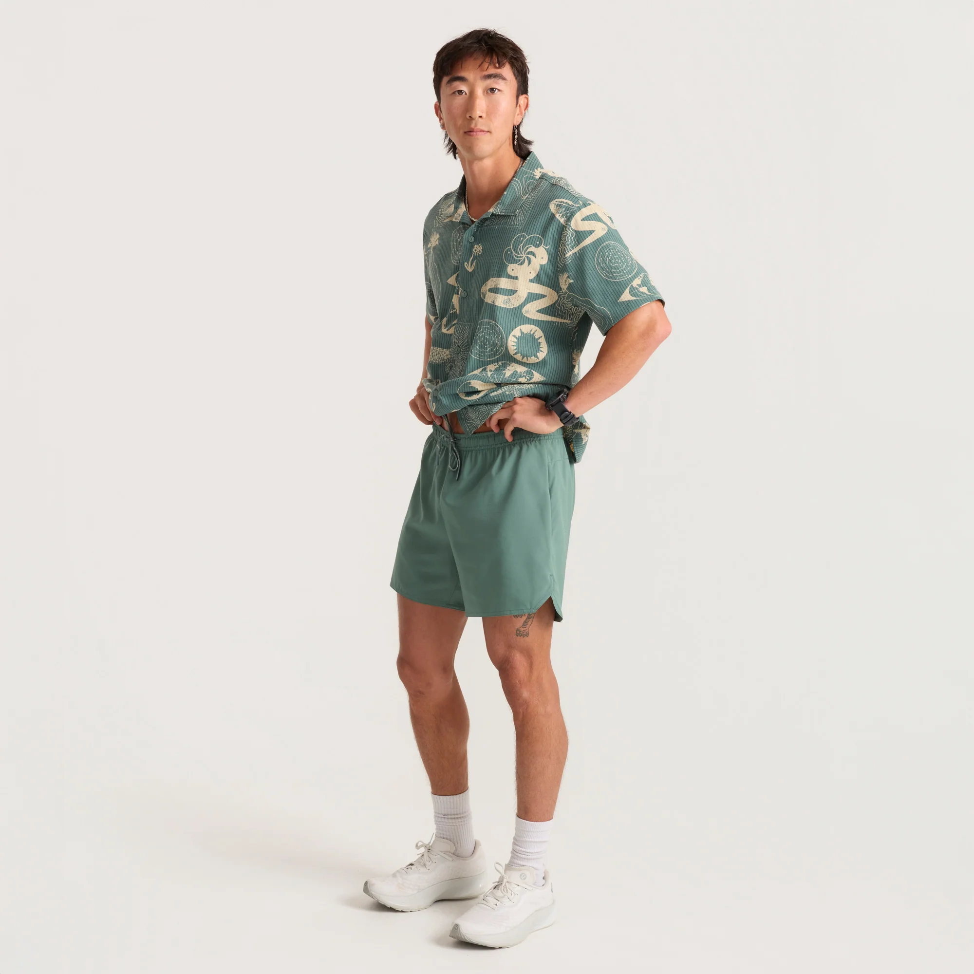 Baja 5" Shorts - Slate Green - Image 5