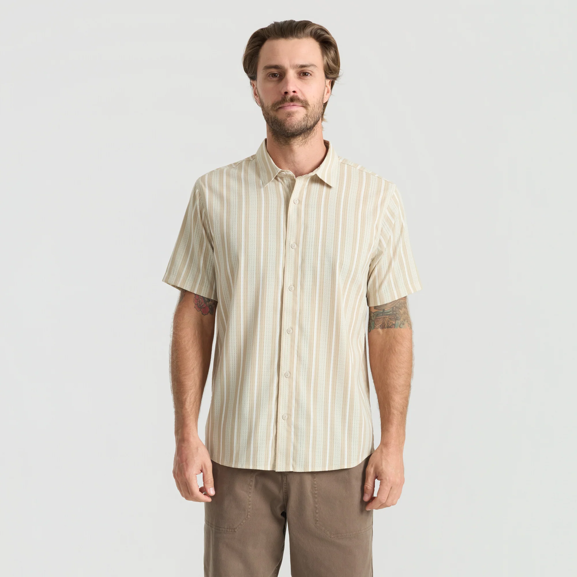 Bless Up Breathable Stretch Shirt - Beige - Image 5