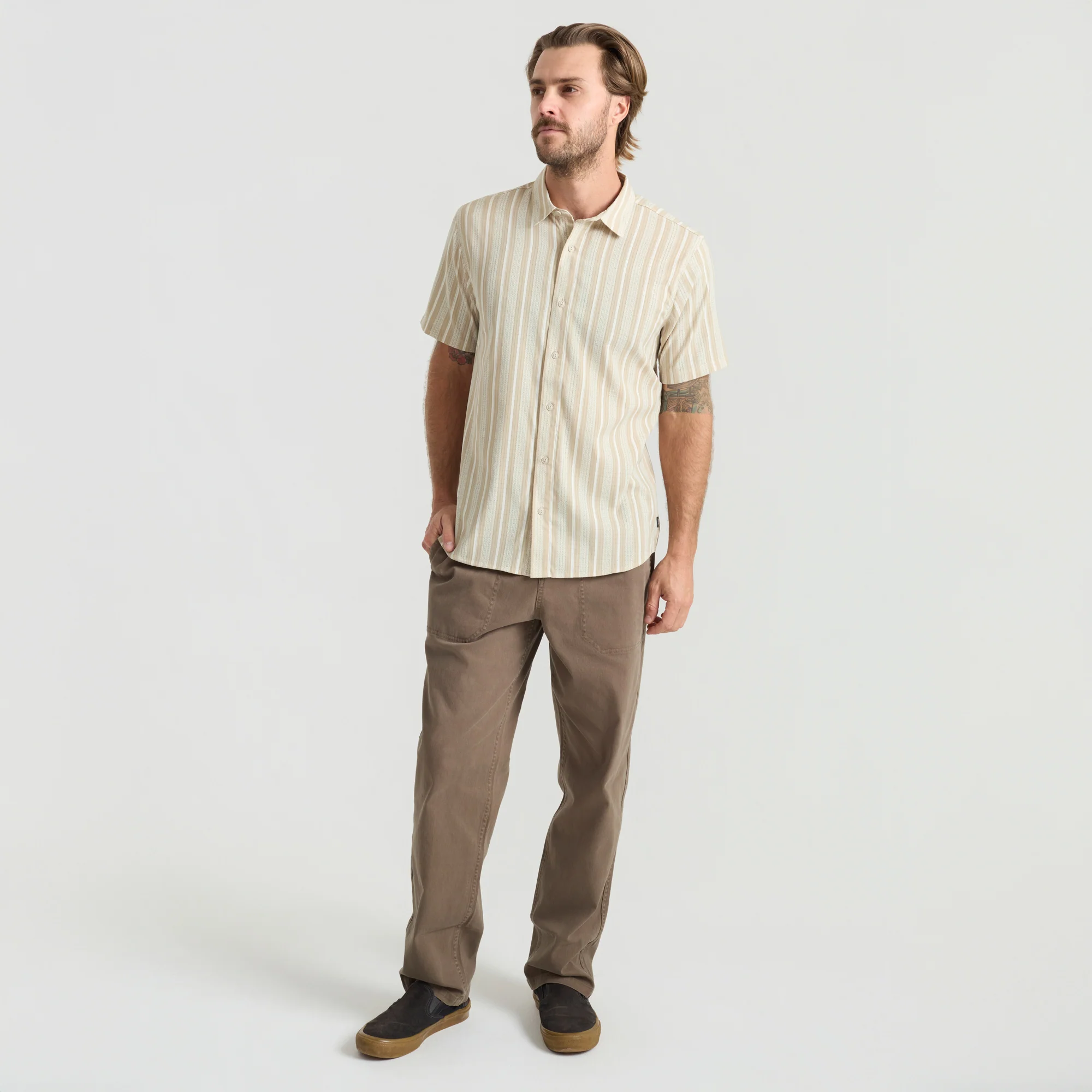 Bless Up Breathable Stretch Shirt - Beige - Image 7
