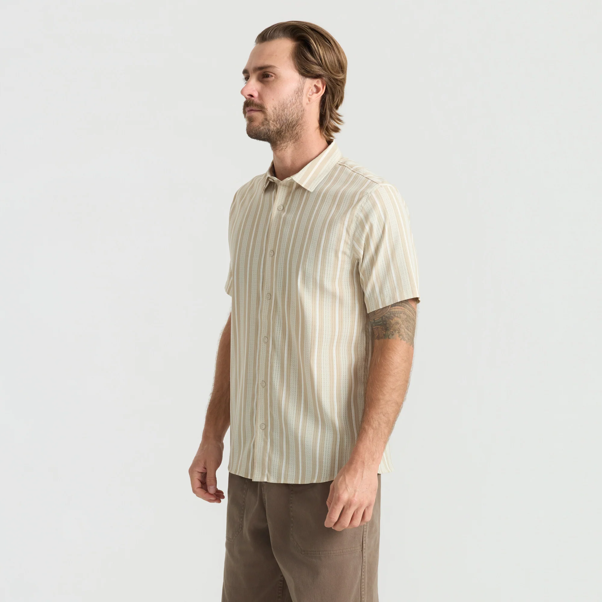 Bless Up Breathable Stretch Shirt - Beige - Image 8