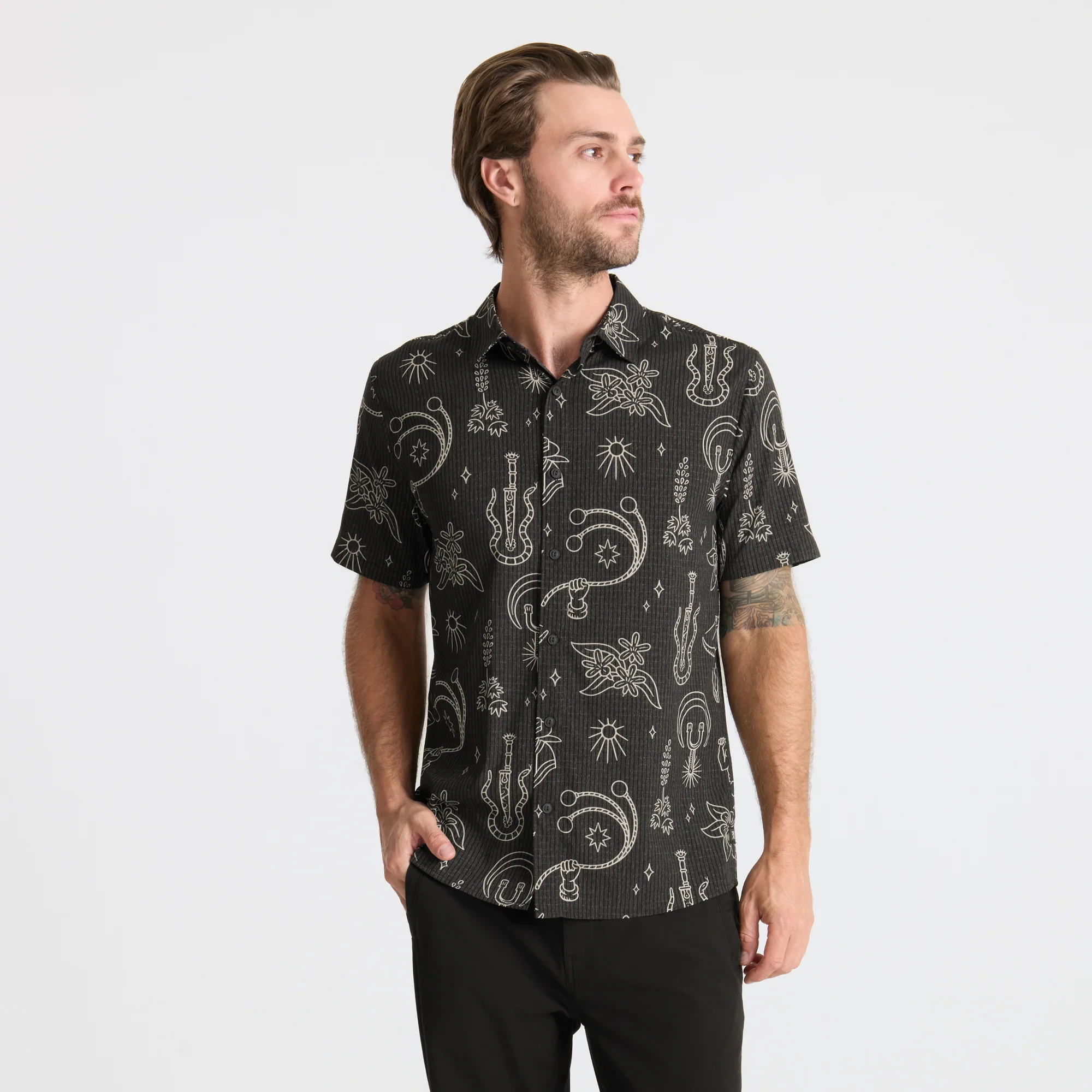 Bless Up Breathable Stretch Shirt - Black - Image 3