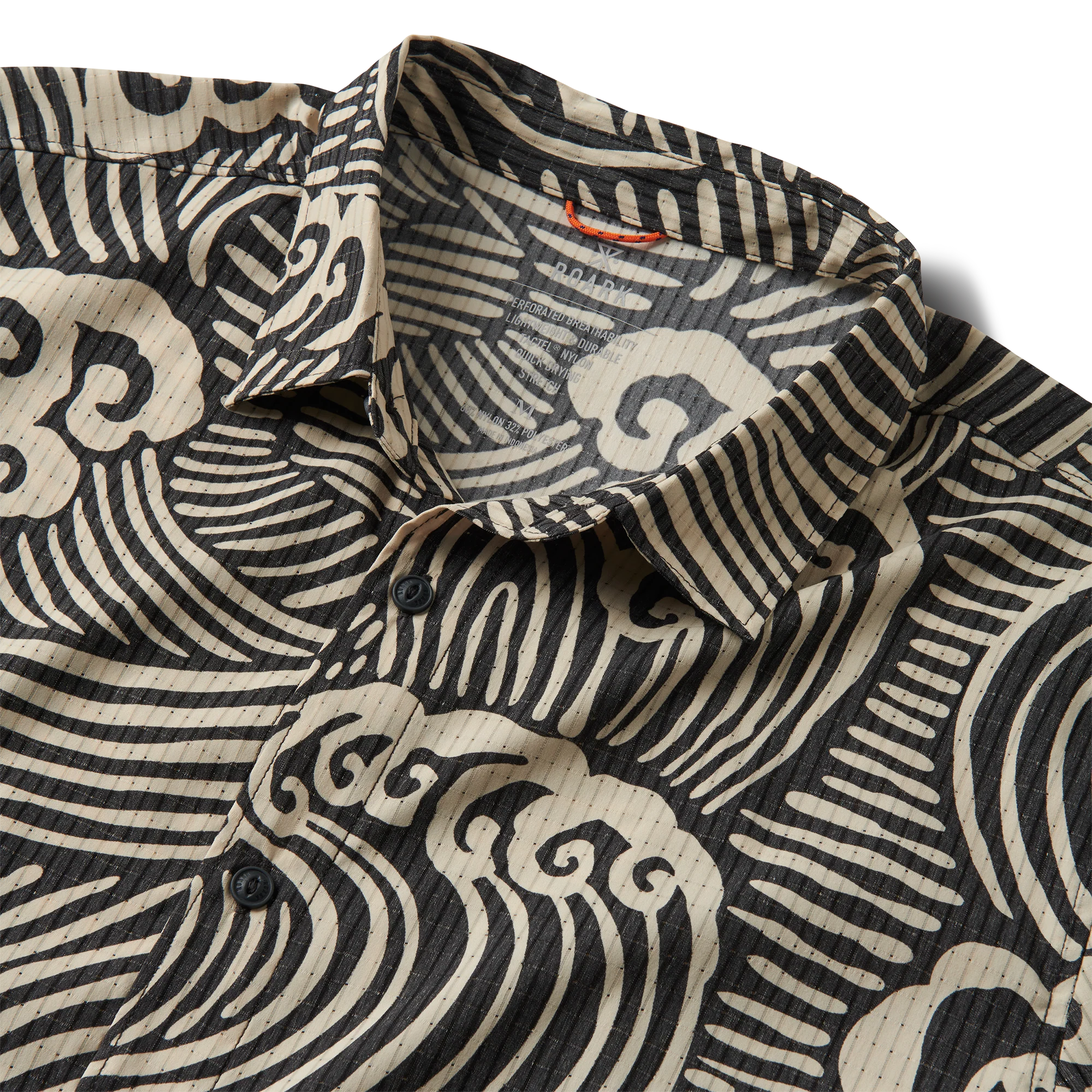 Bless Up Breathable Stretch Shirt - Black Wave - Image 3