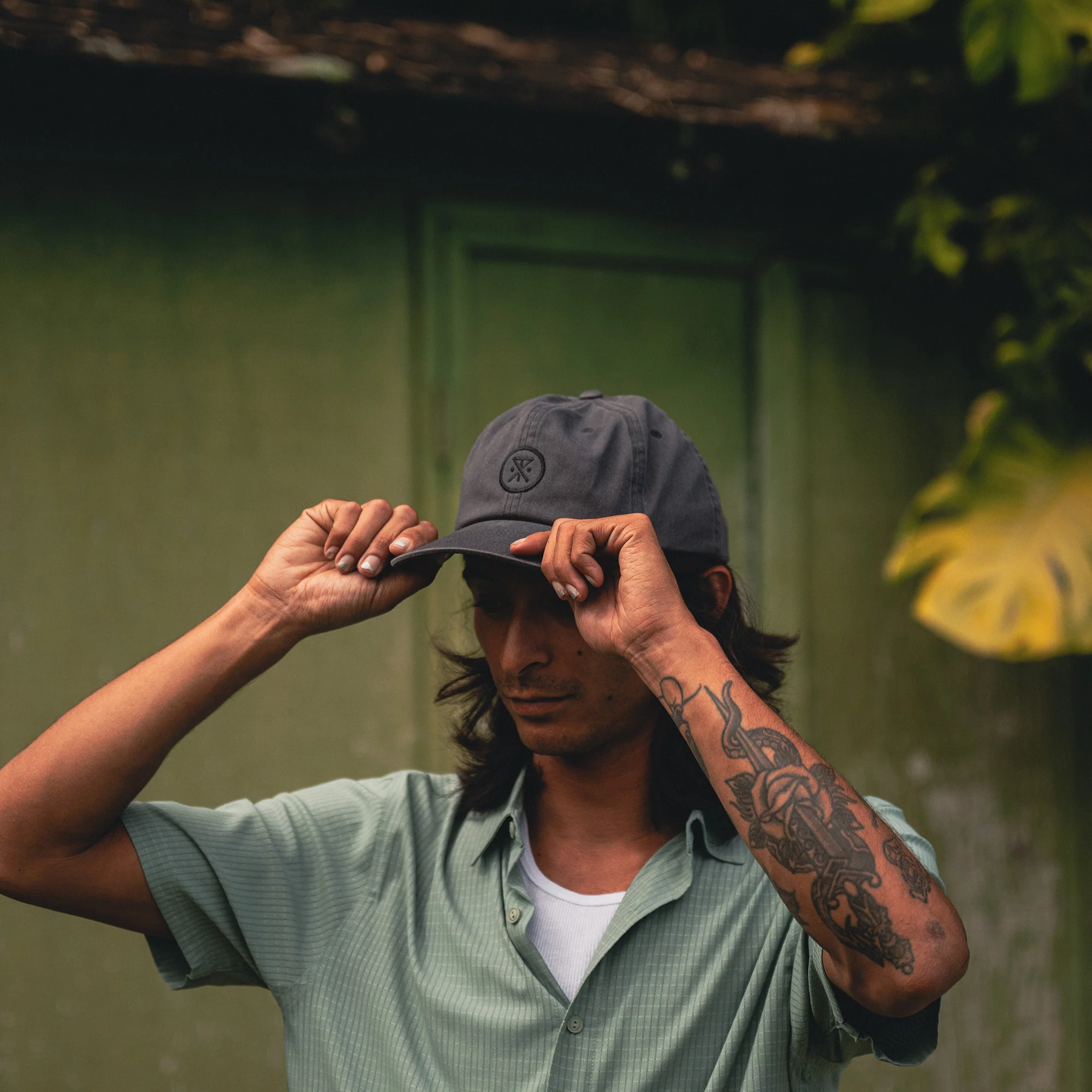 Bless Up Breathable Stretch Shirt - Dusty Green - Image 3