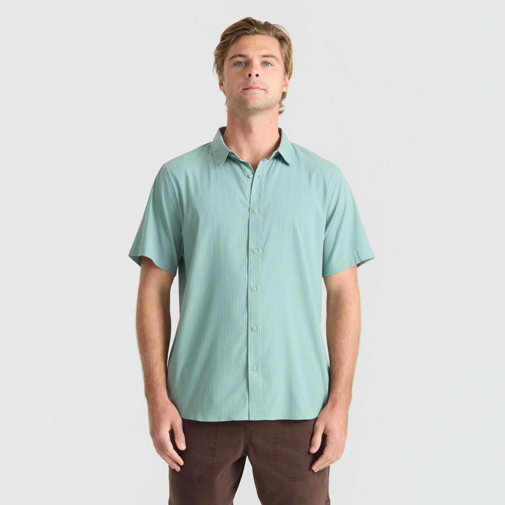 Bless Up Breathable Stretch Shirt - Dusty Green - Image 4
