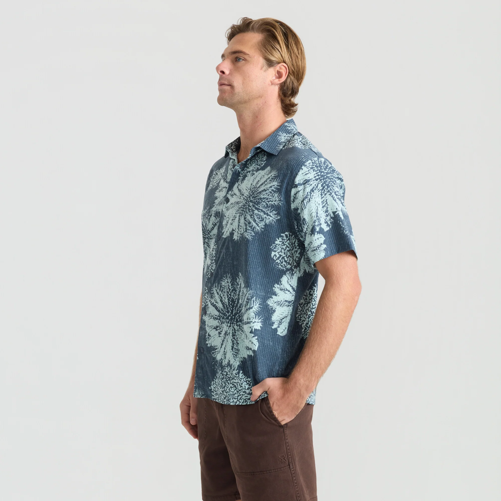Bless Up Breathable Stretch Shirt - Navy Pukpulko - Image 7