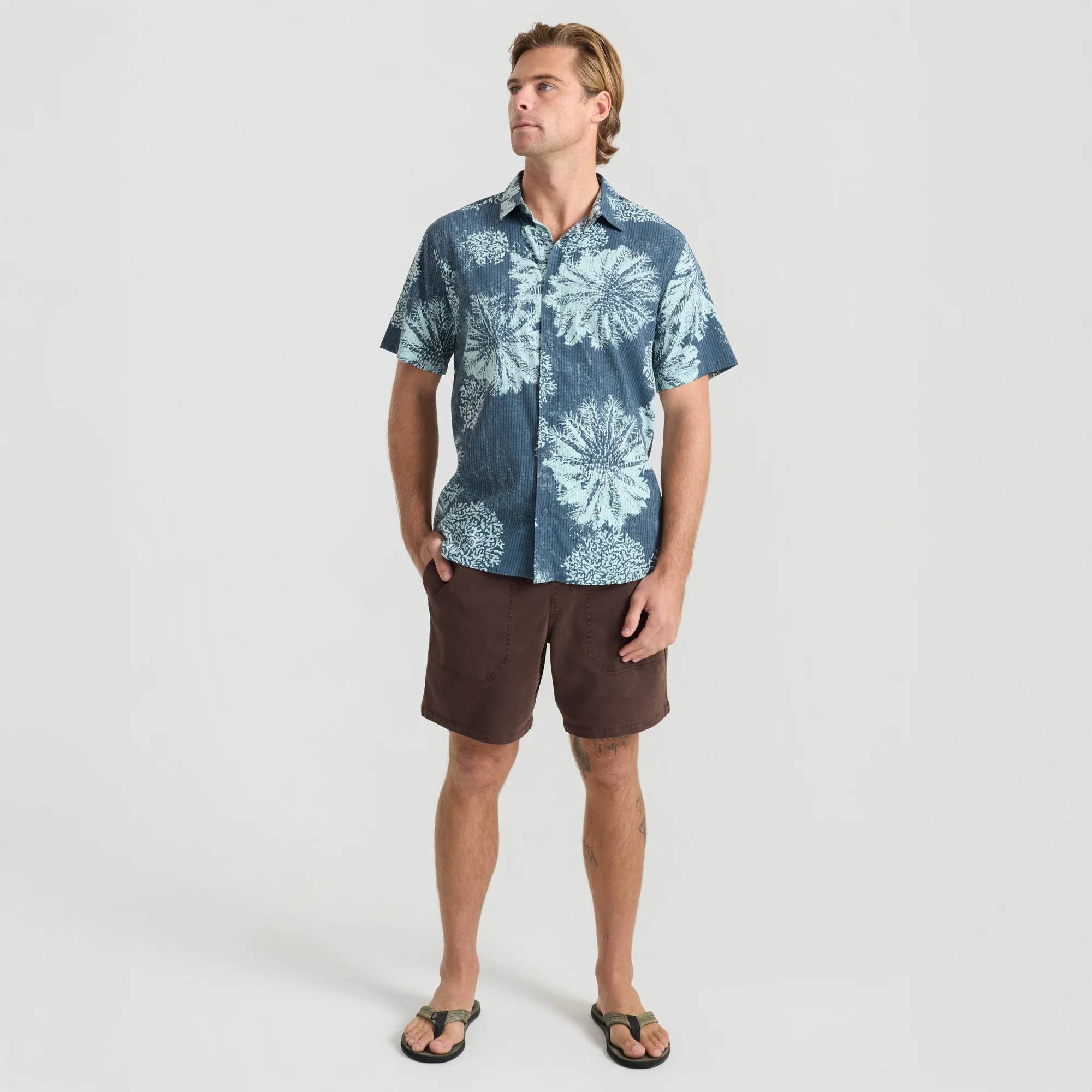 Bless Up Breathable Stretch Shirt - Navy Pukpulko - Image 8