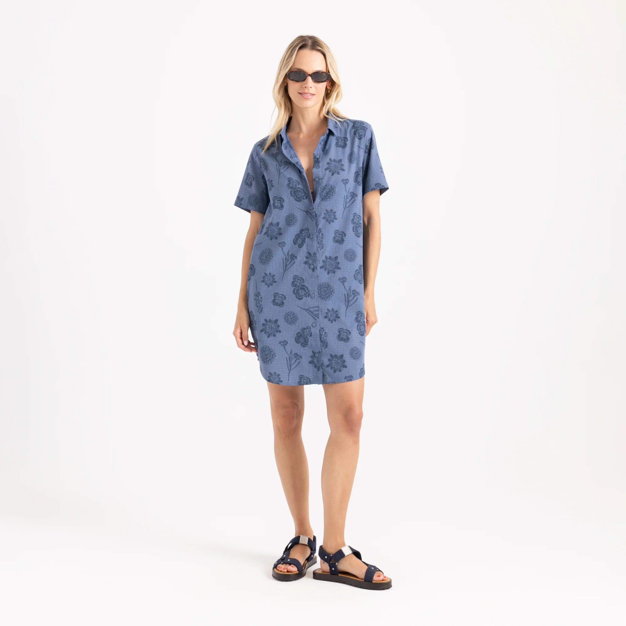 Bless Up Dress - Washed Indigo