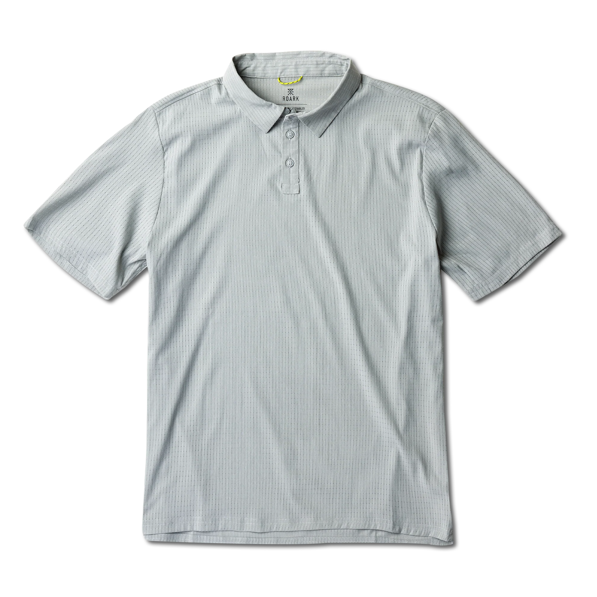 Bless Up Breathable Stretch Polo Shirt - Grey