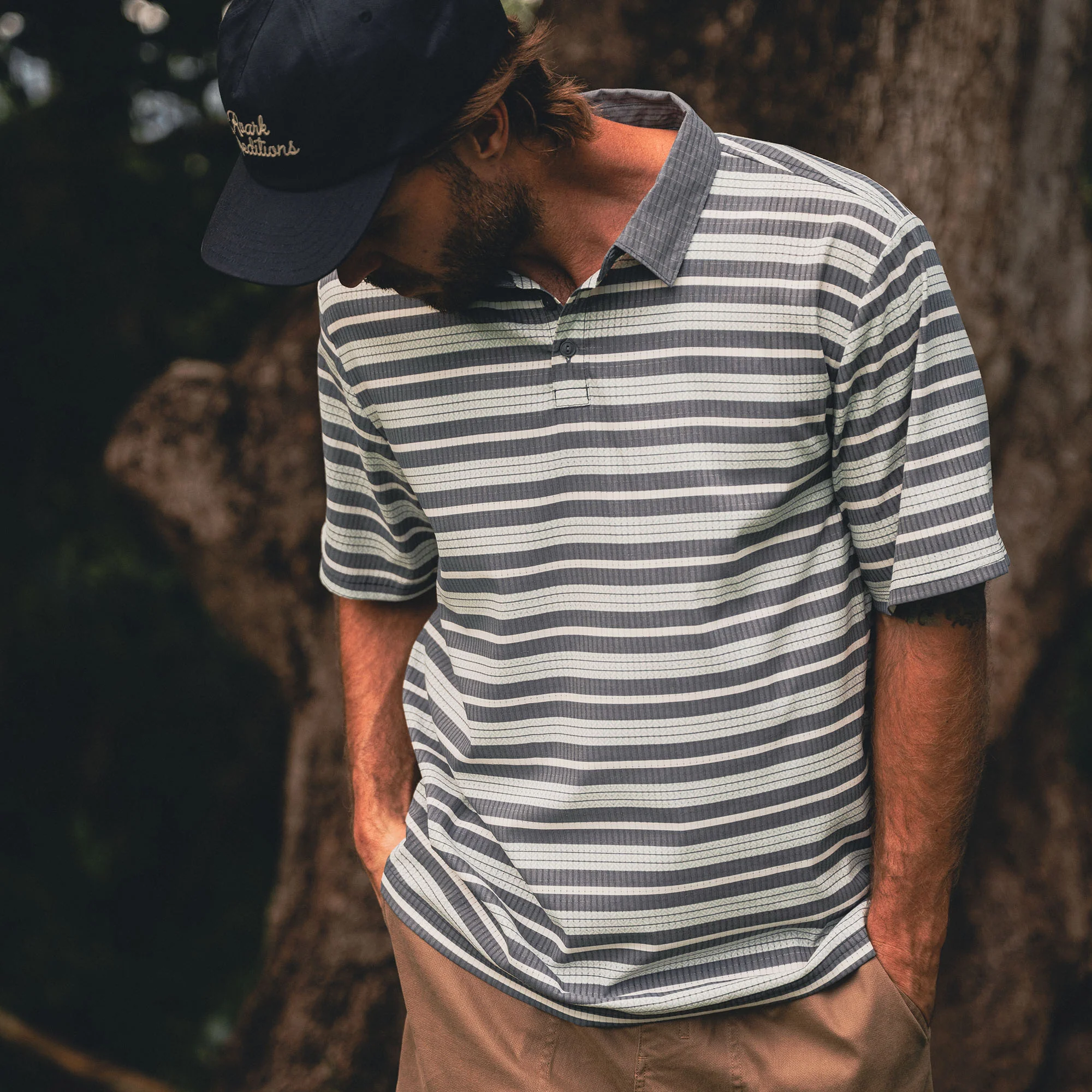 Bless Up Polo Button Up Shirt - Neptune - Image 2