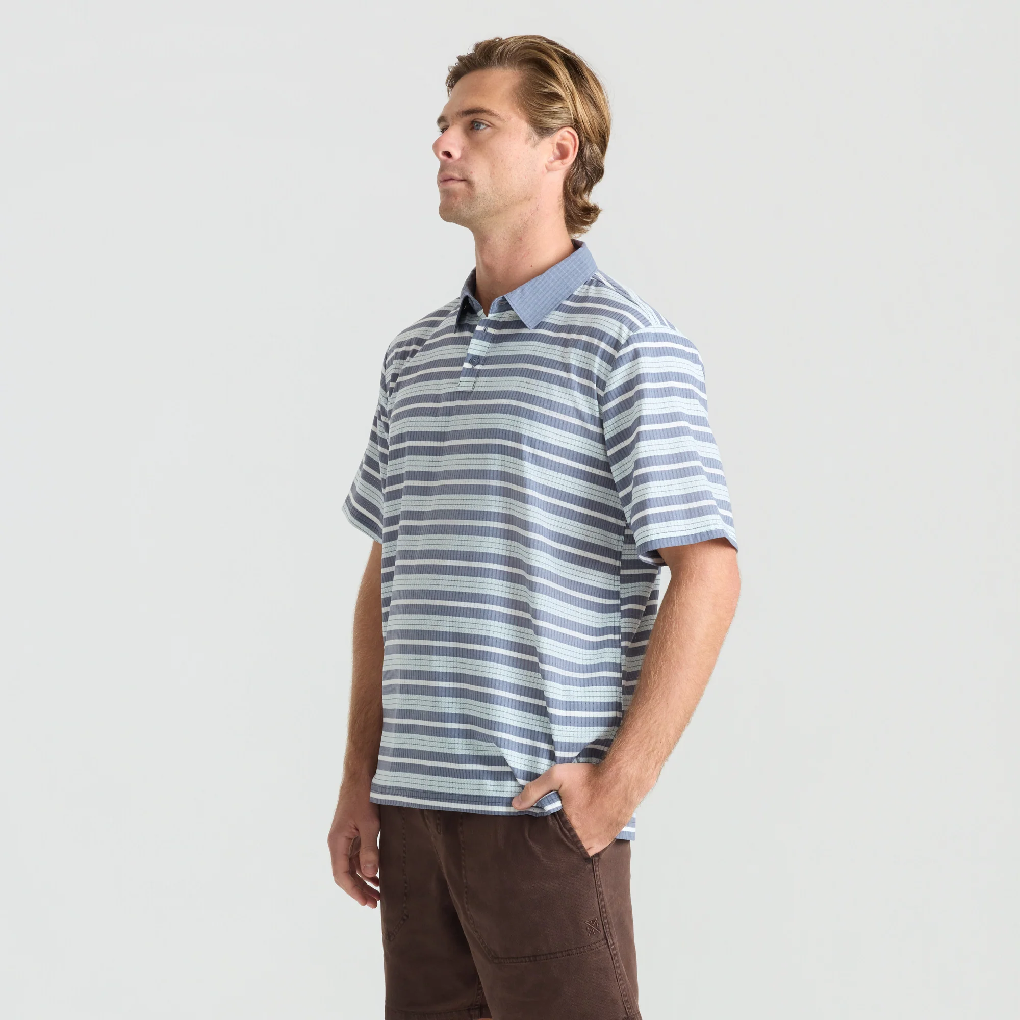 Bless Up Polo Button Up Shirt - Neptune - Image 6
