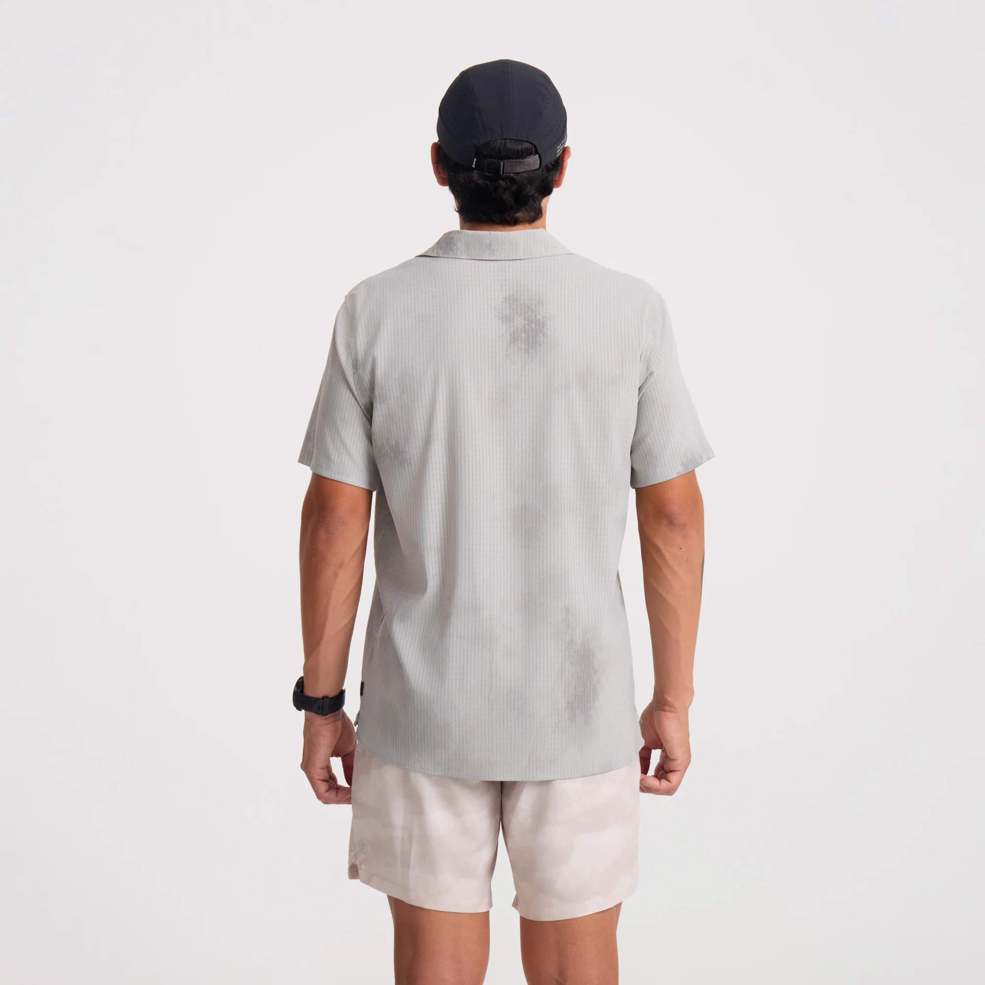 Bless Up Trail Button Up Shirt - Ghost Grey - Image 4