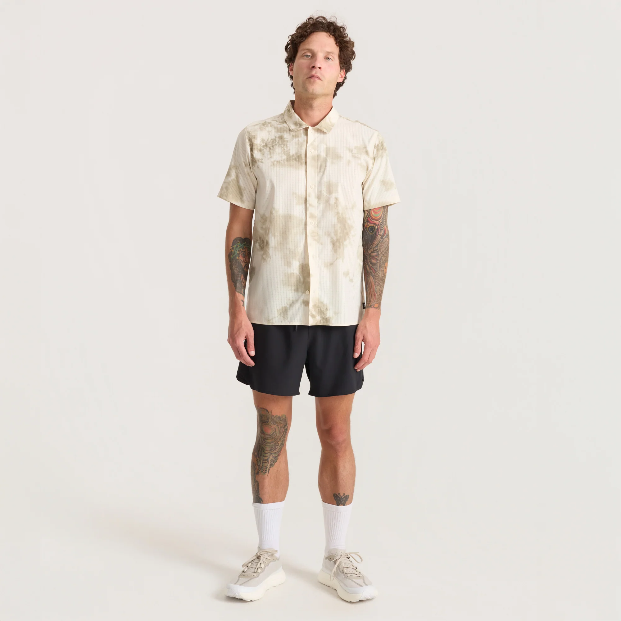 Bless Up Trail Button Up Shirt - Ivory Crystal Wash - Image 4