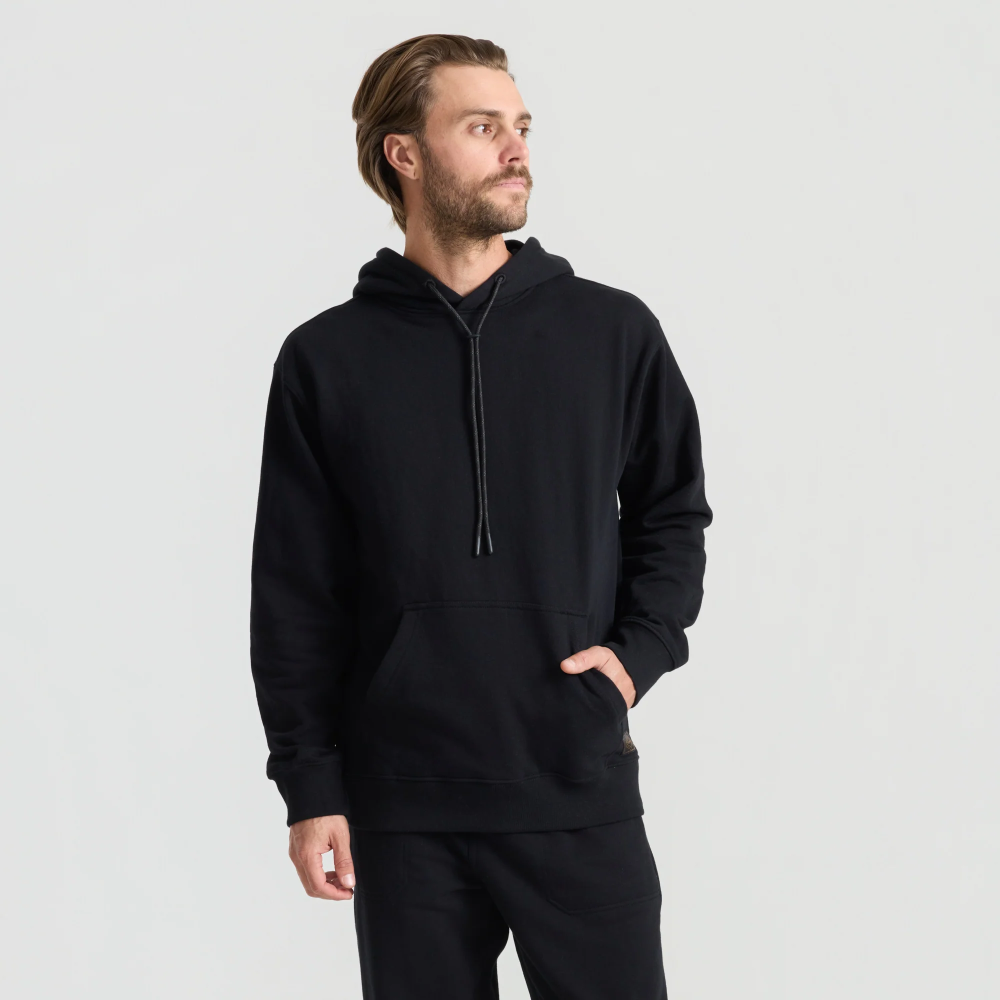 Bolo Fleece Hoodie - Black - Image 2