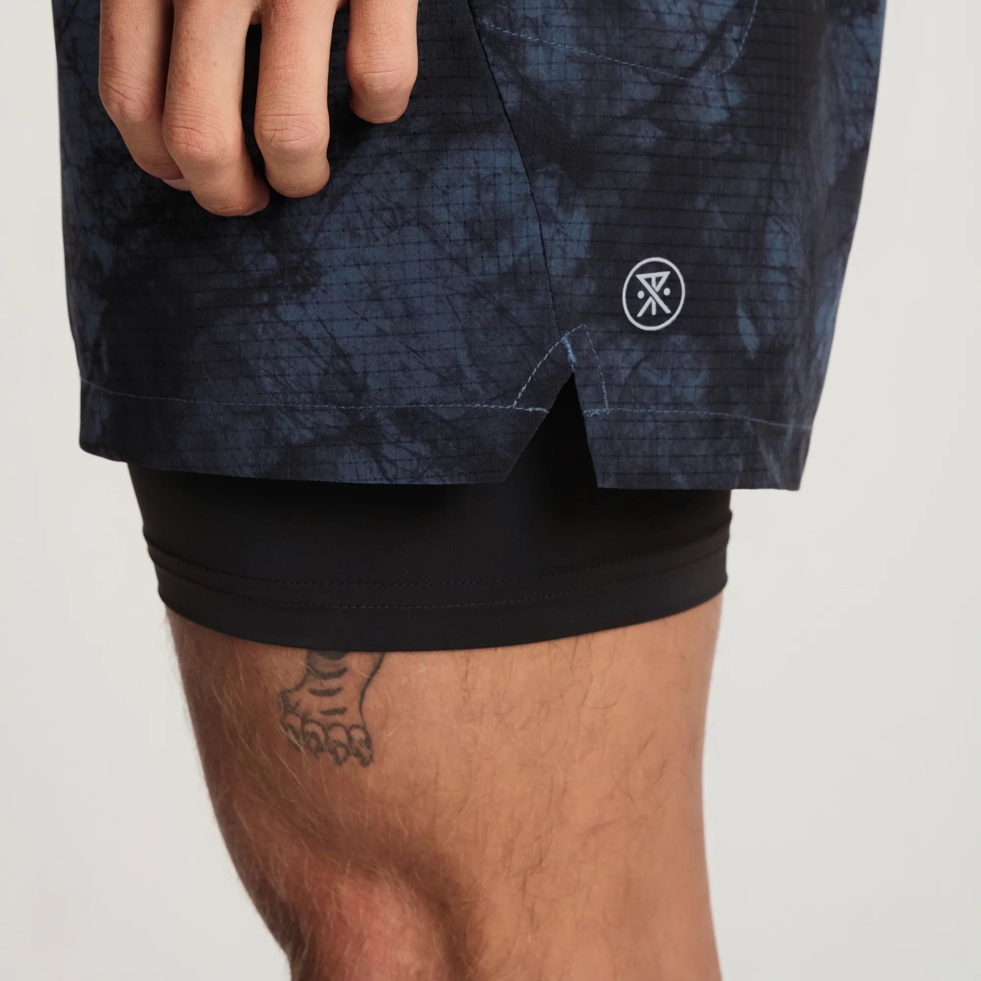 Bommer 3.5" Shorts - Navy Tie Dye - Image 11