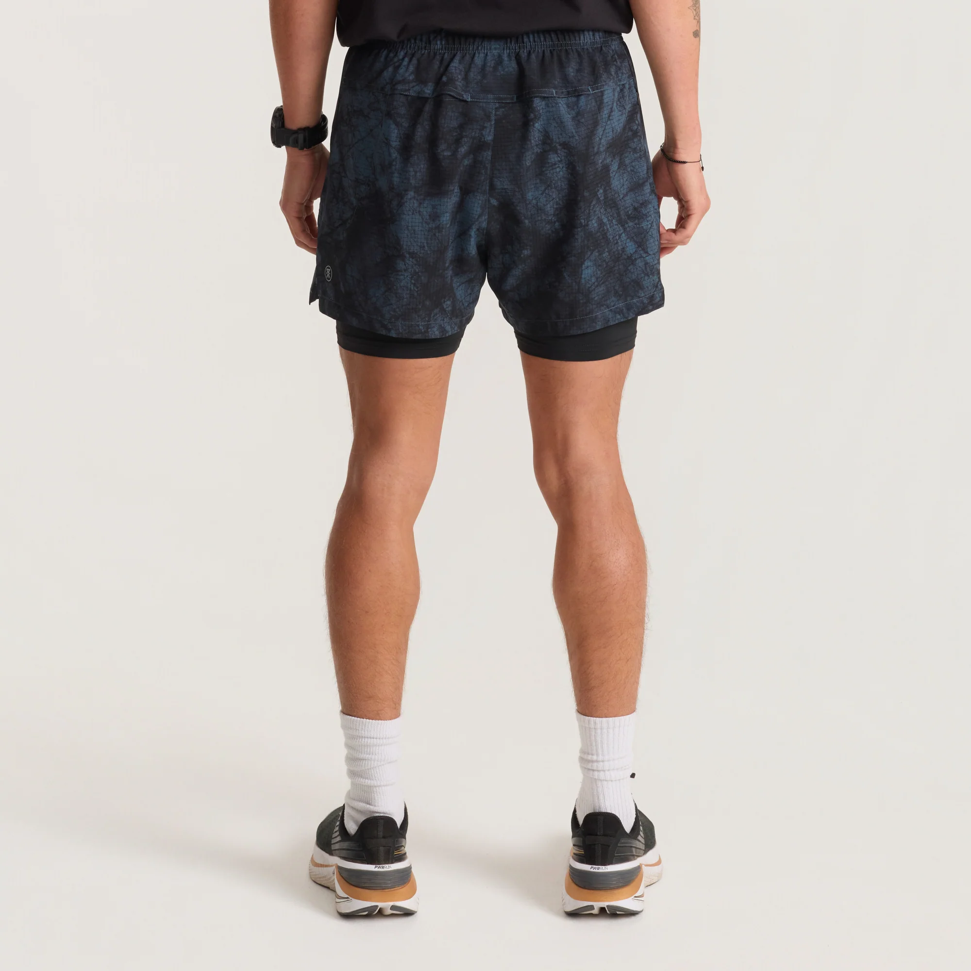 Bommer 3.5" Shorts - Navy Tie Dye - Image 3