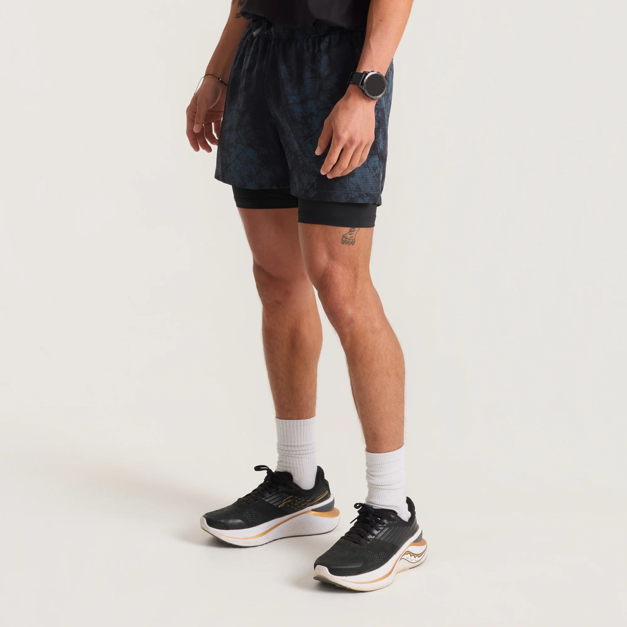 Bommer 3.5" Shorts - Navy Tie Dye - Image 5