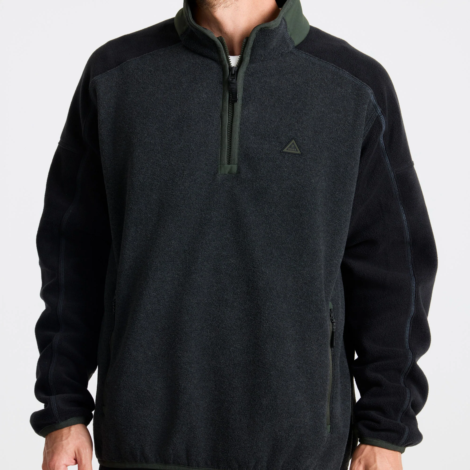 Campover Fleece Mock Half-zip - Onyx - Image 7