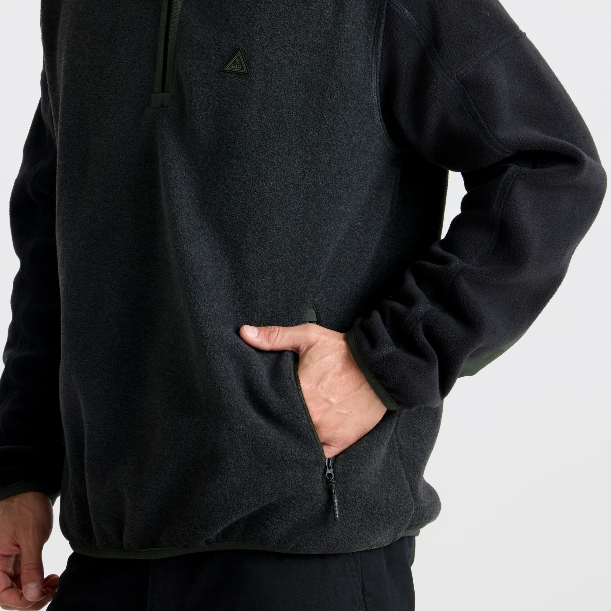 Campover Fleece Mock Half-zip - Onyx - Image 8