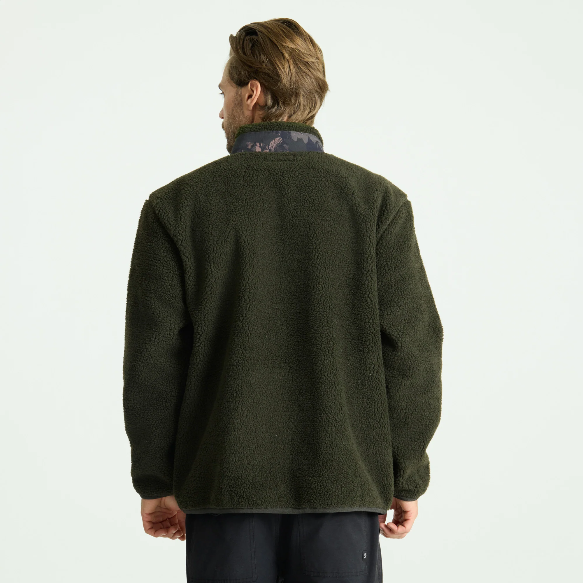Campover Fleece Zip Jacket - Dark Military - Image 5