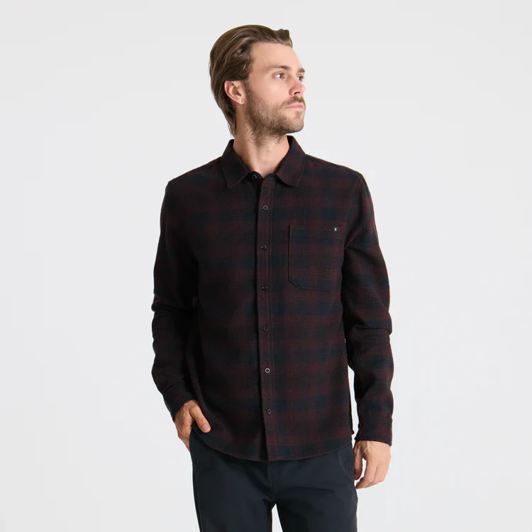 Crossroads Organic Cotton Flannel - Dark Brown - Image 2