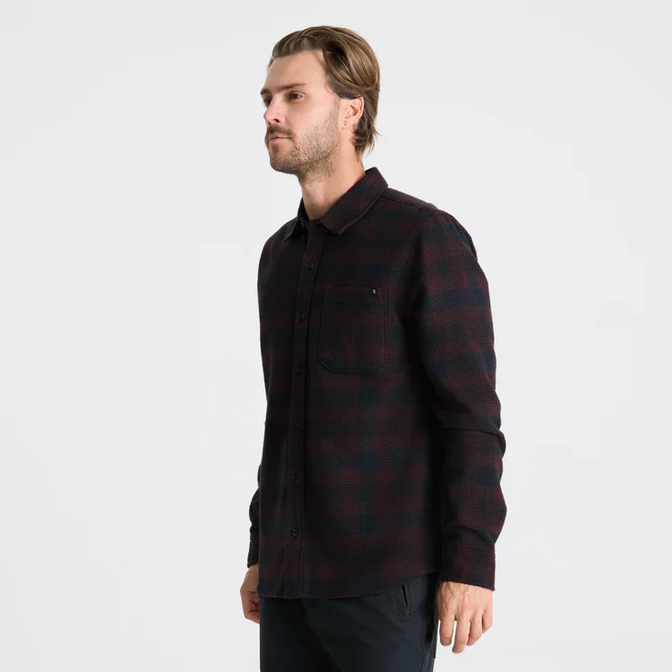Crossroads Organic Cotton Flannel - Dark Brown - Image 3