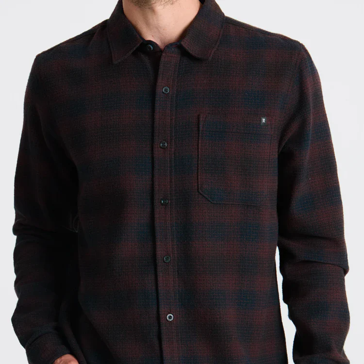 Crossroads Organic Cotton Flannel - Dark Brown - Image 5