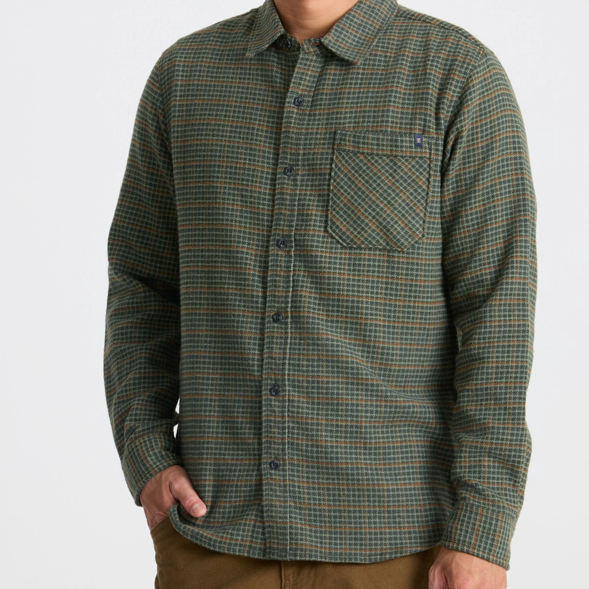 Crossroads Organic Cotton Flannel - Dark Forest - Image 3