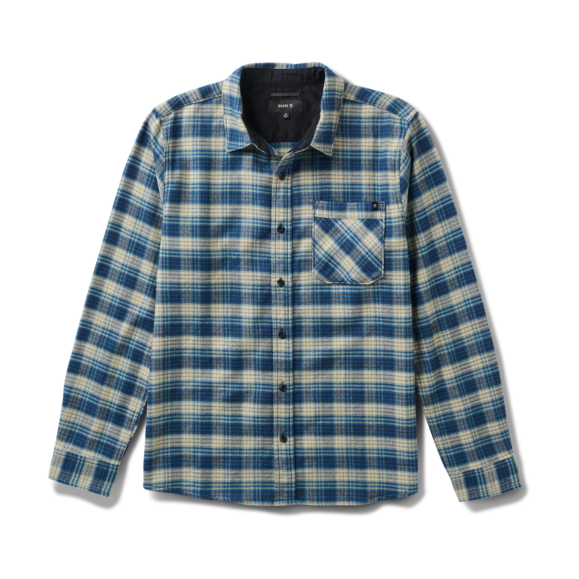 Crossroads Organic Cotton Flannel - Deep Blue