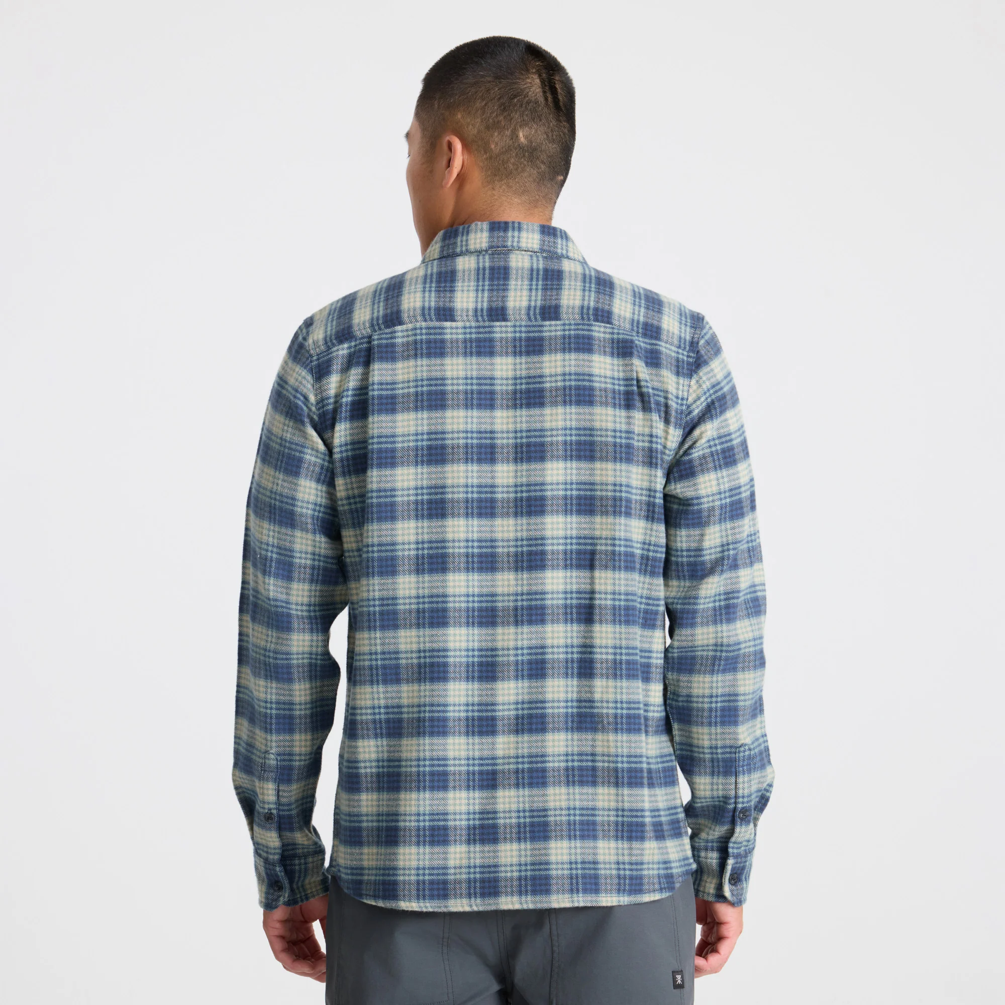 Crossroads Organic Cotton Flannel - Deep Blue - Image 6
