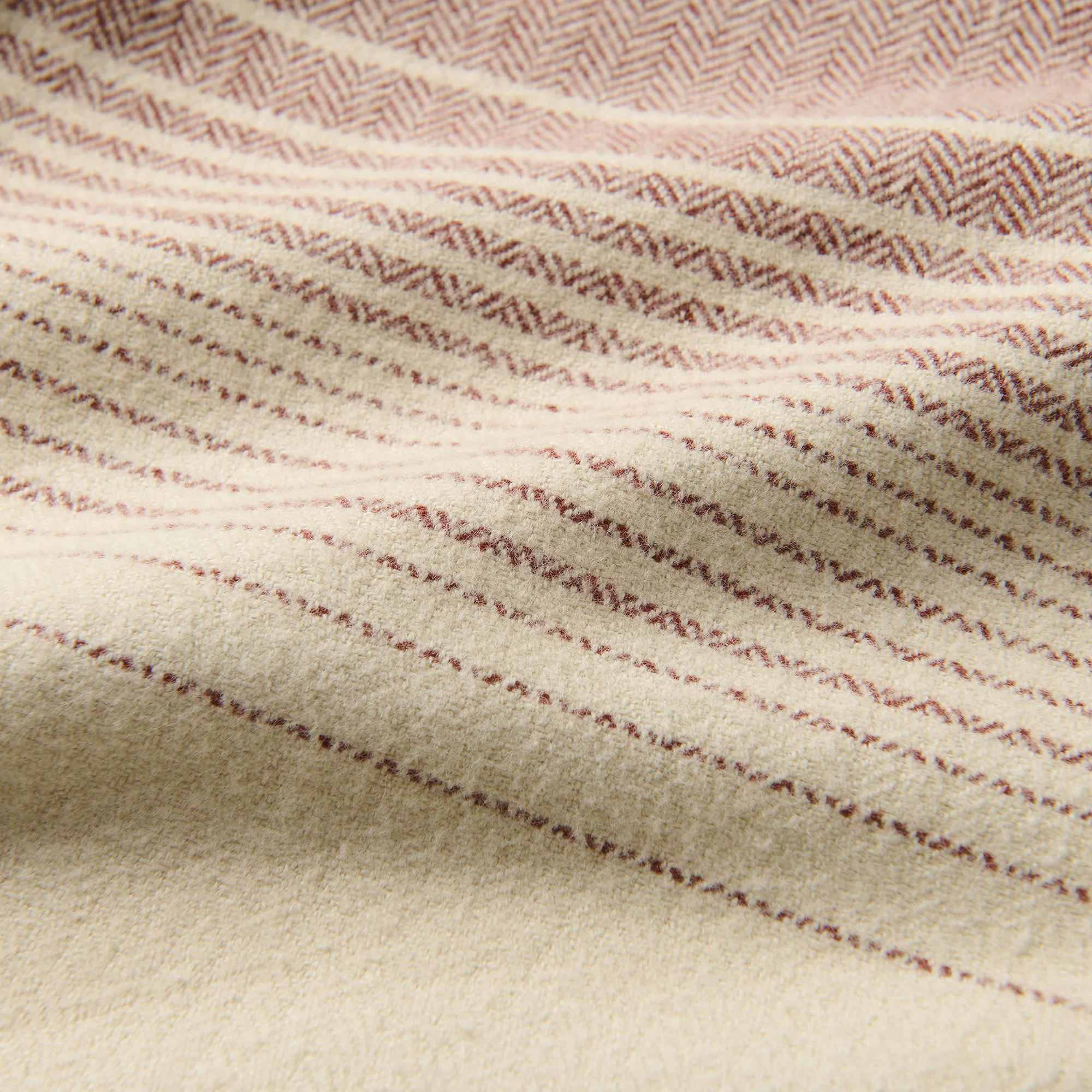 Crossroads Organic Cotton Flannel - Fossil Stripe - Image 9