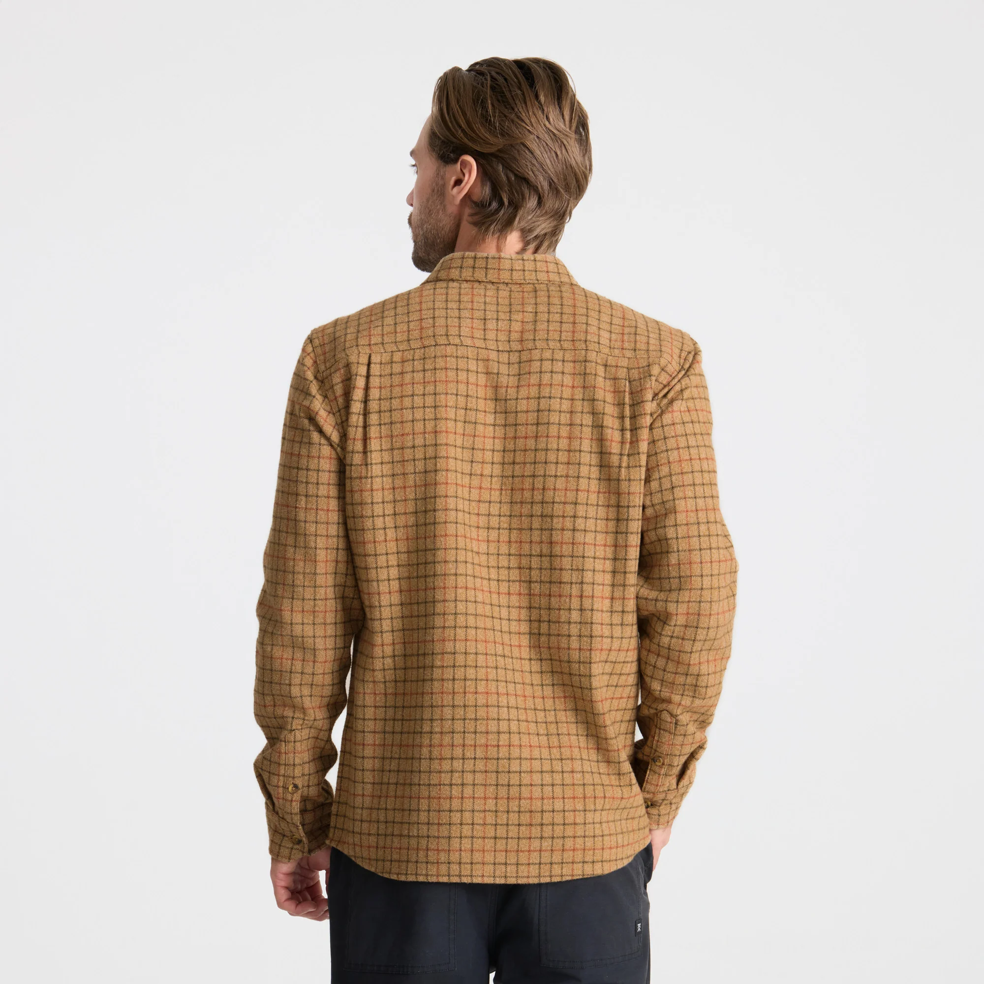 Crossroads Organic Cotton Flannel - Khaki - Image 4