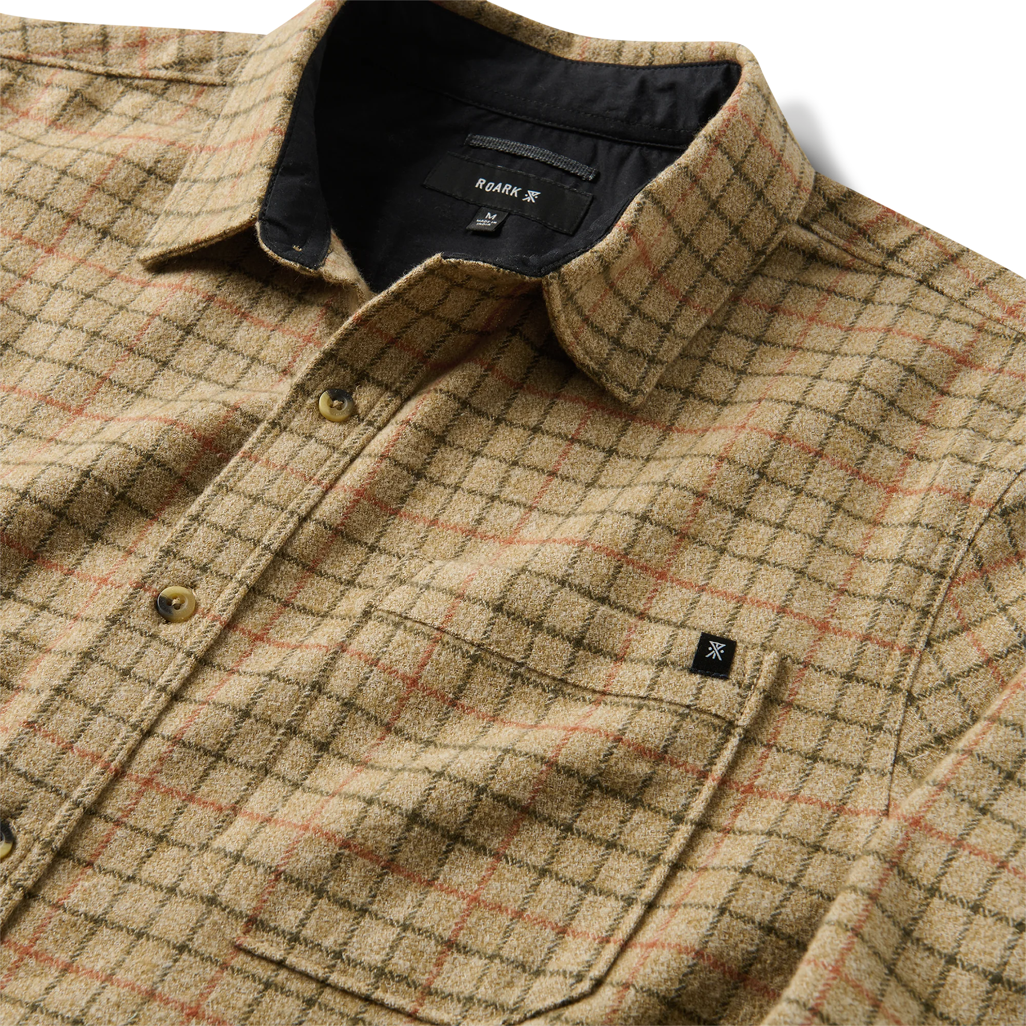 Crossroads Organic Cotton Flannel - Khaki - Image 8