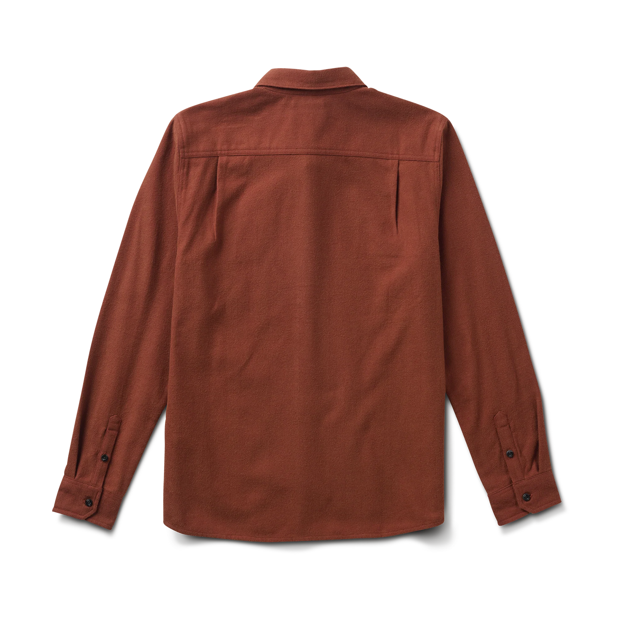 Crossroads Organic Cotton Flannel - Red Clay Herringbone - Image 6