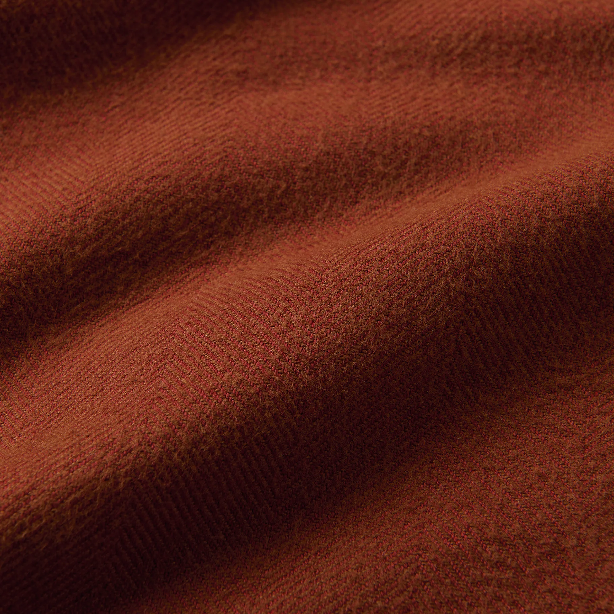 Crossroads Organic Cotton Flannel - Red Clay Herringbone - Image 8