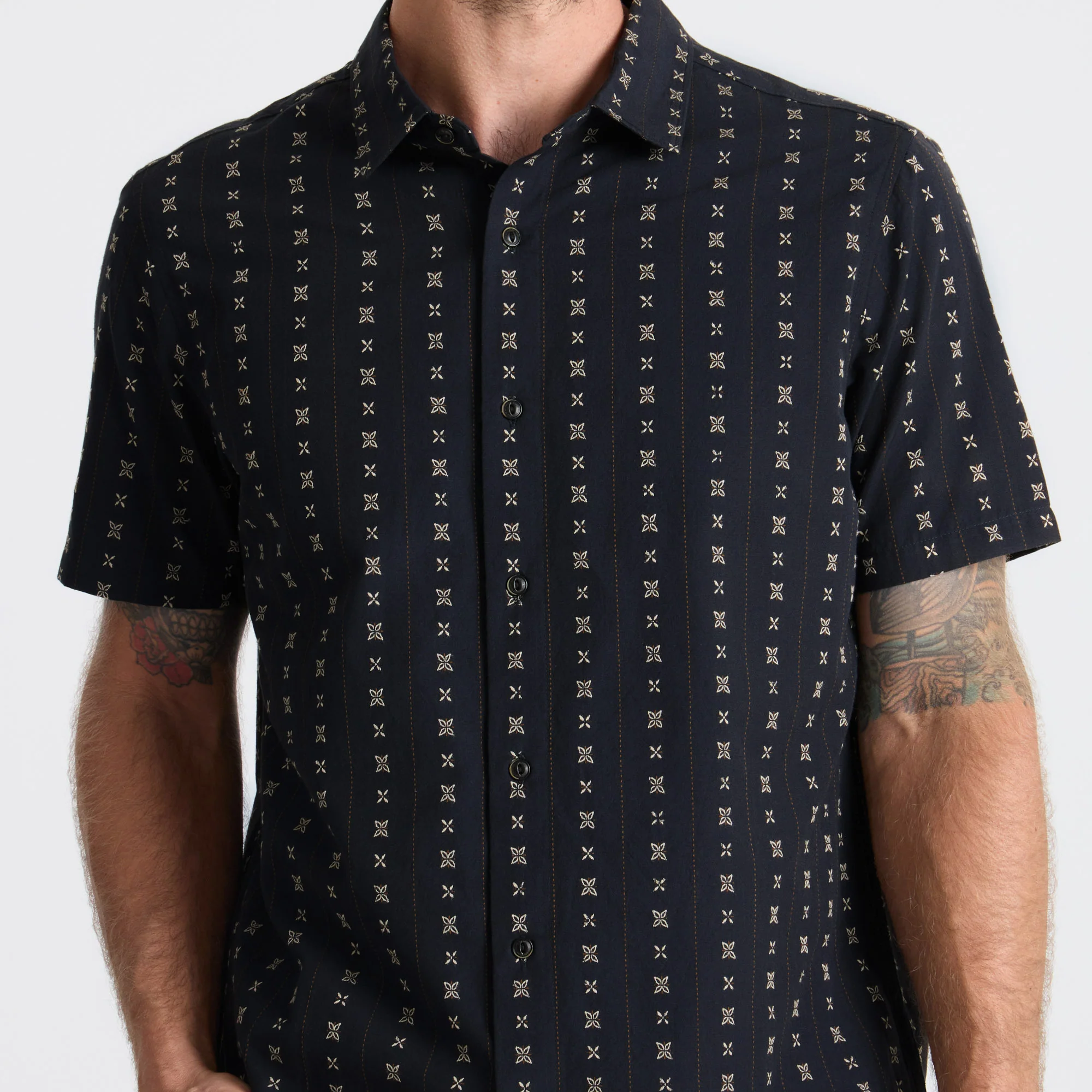 Gonzo Short Sleeve Button Up Shirt - Dark Navy - Image 6