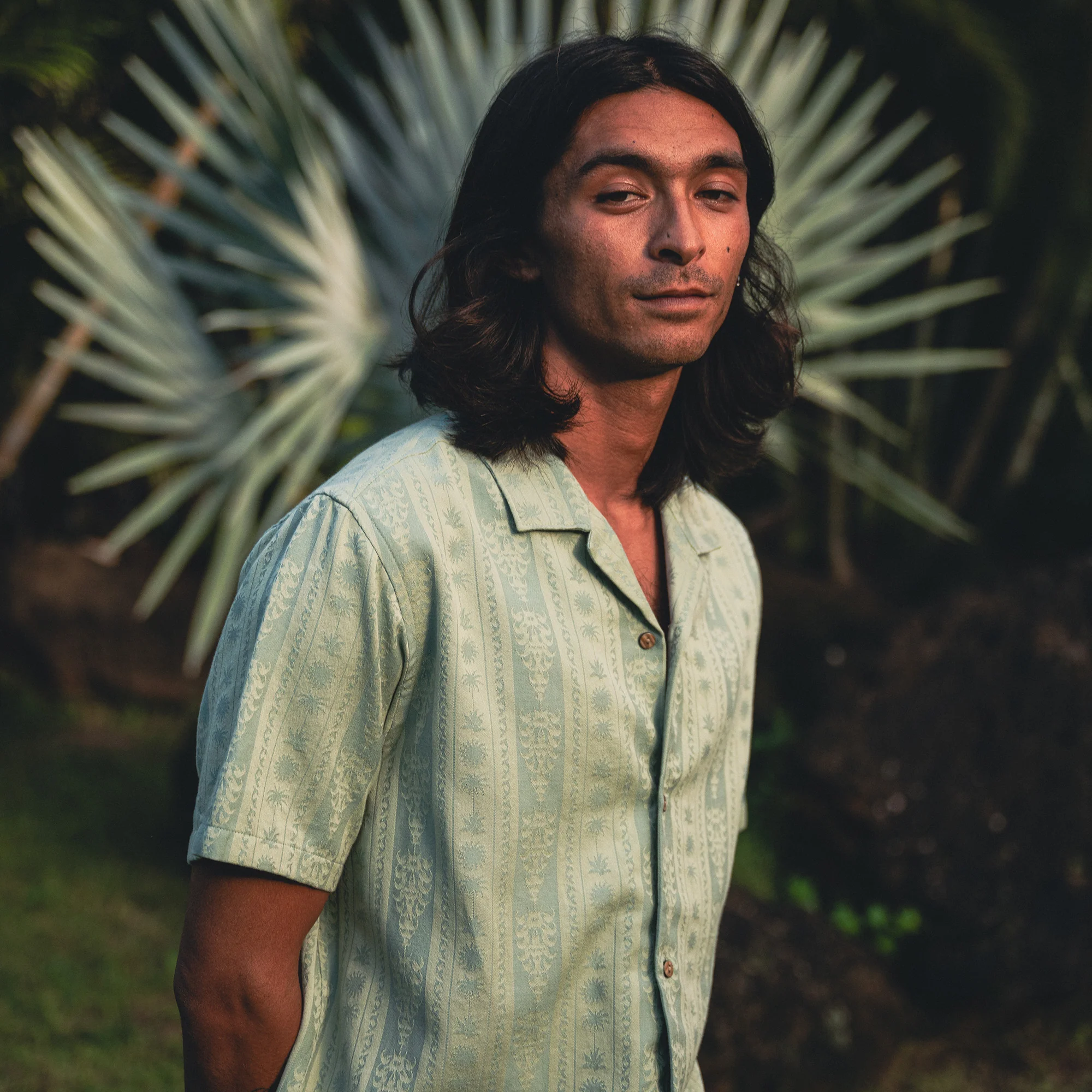Gonzo Short Sleeve Button Up Shirt - Dusty Green - Image 2