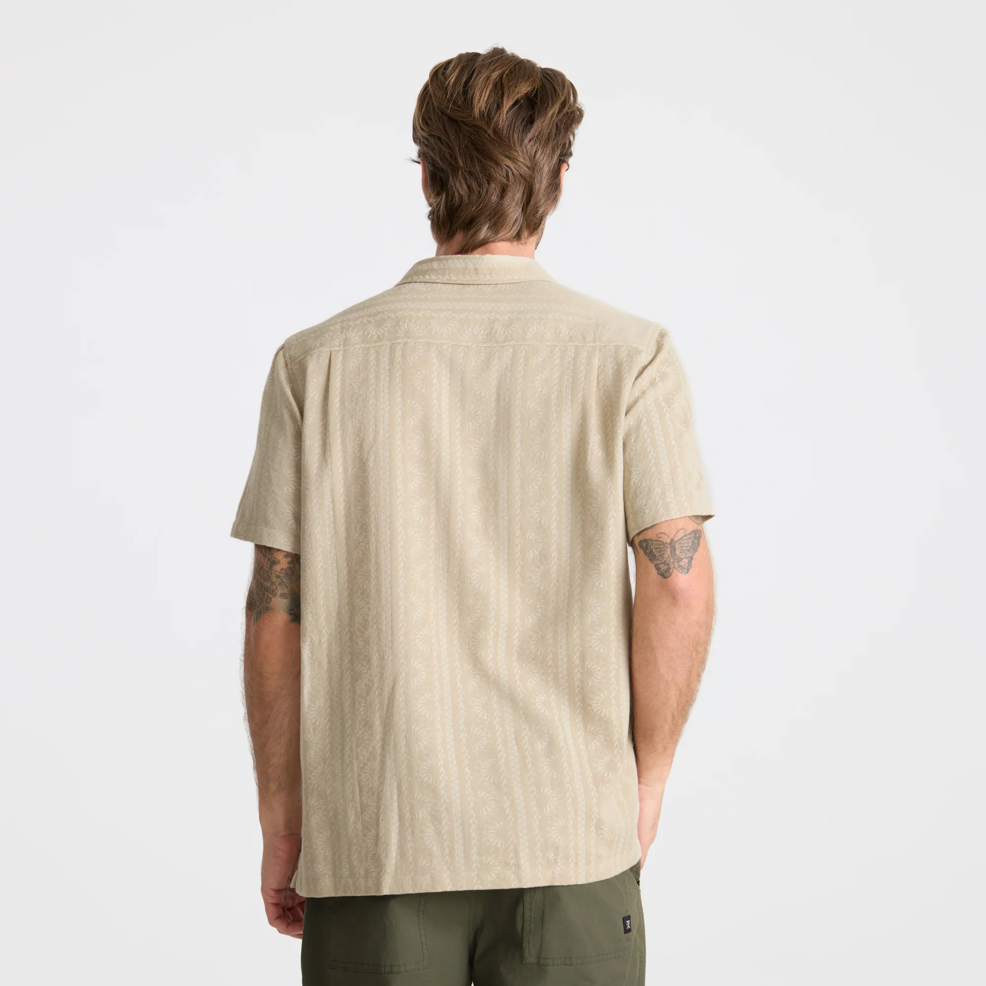 Gonzo Short Sleeve Button Up Shirt - Fossil - Image 4