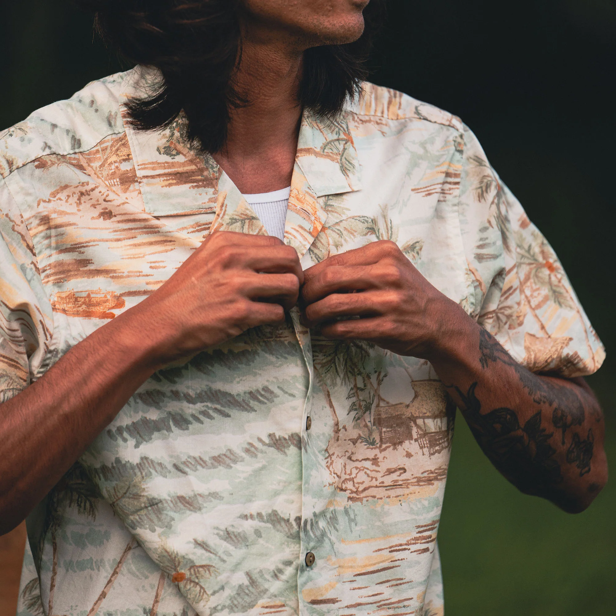 Gonzo Short Sleeve Button Up Shirt - Seafoam - Image 3