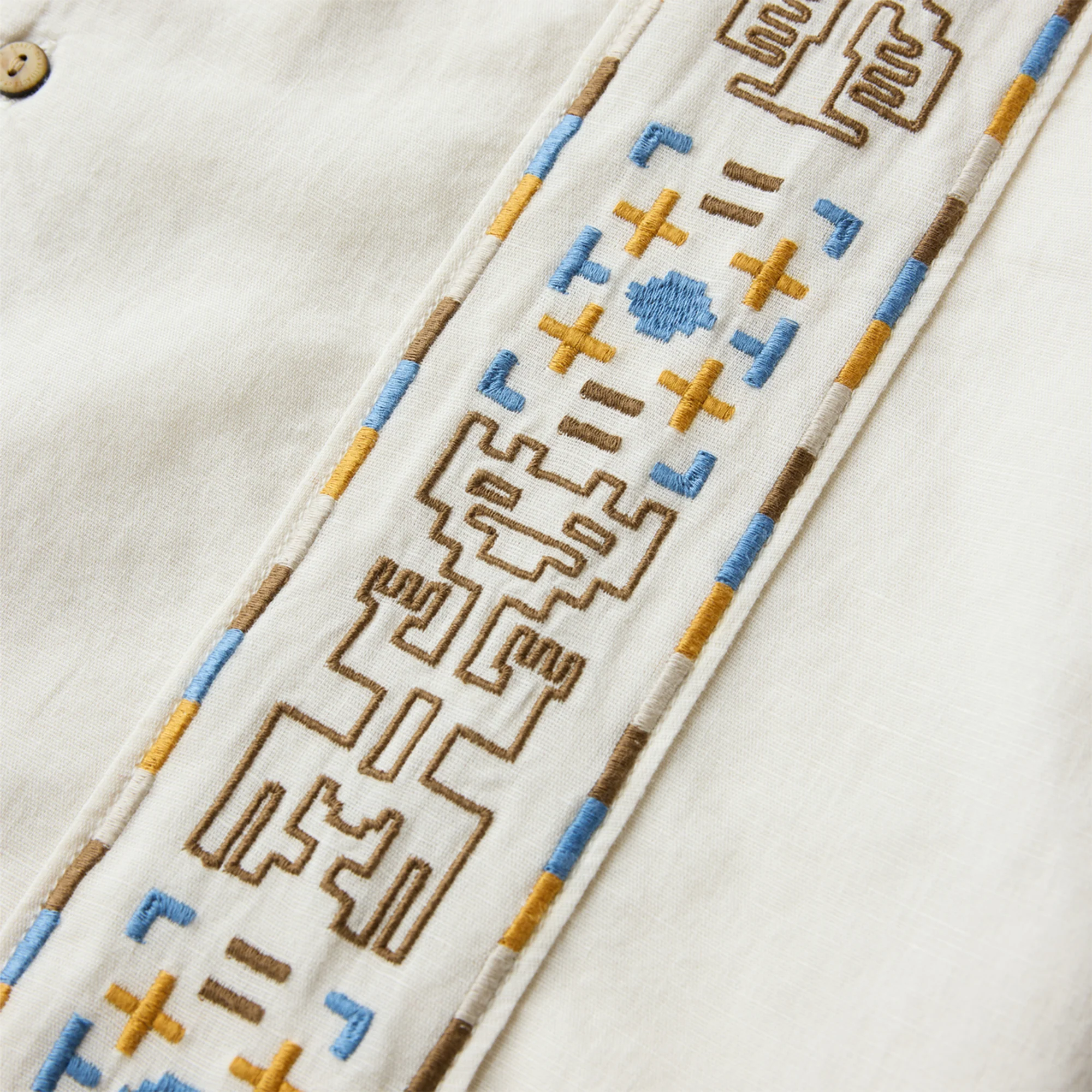 Gonzo Camp Button Up Shirt - Ivory - Image 5
