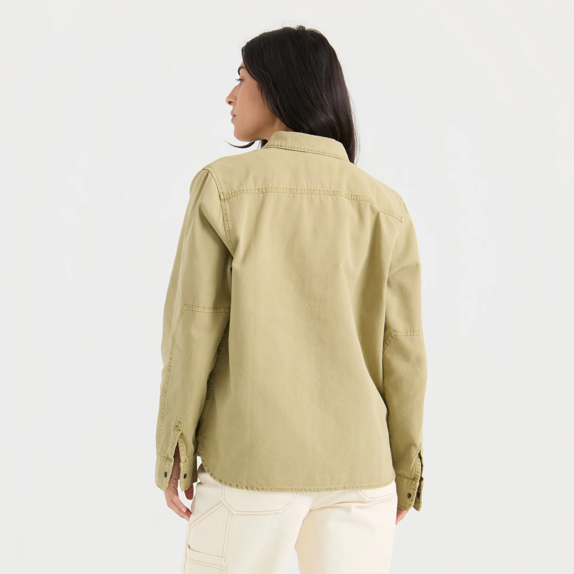 Hebrides Unlined Jacket - Dusty Olive - Image 3