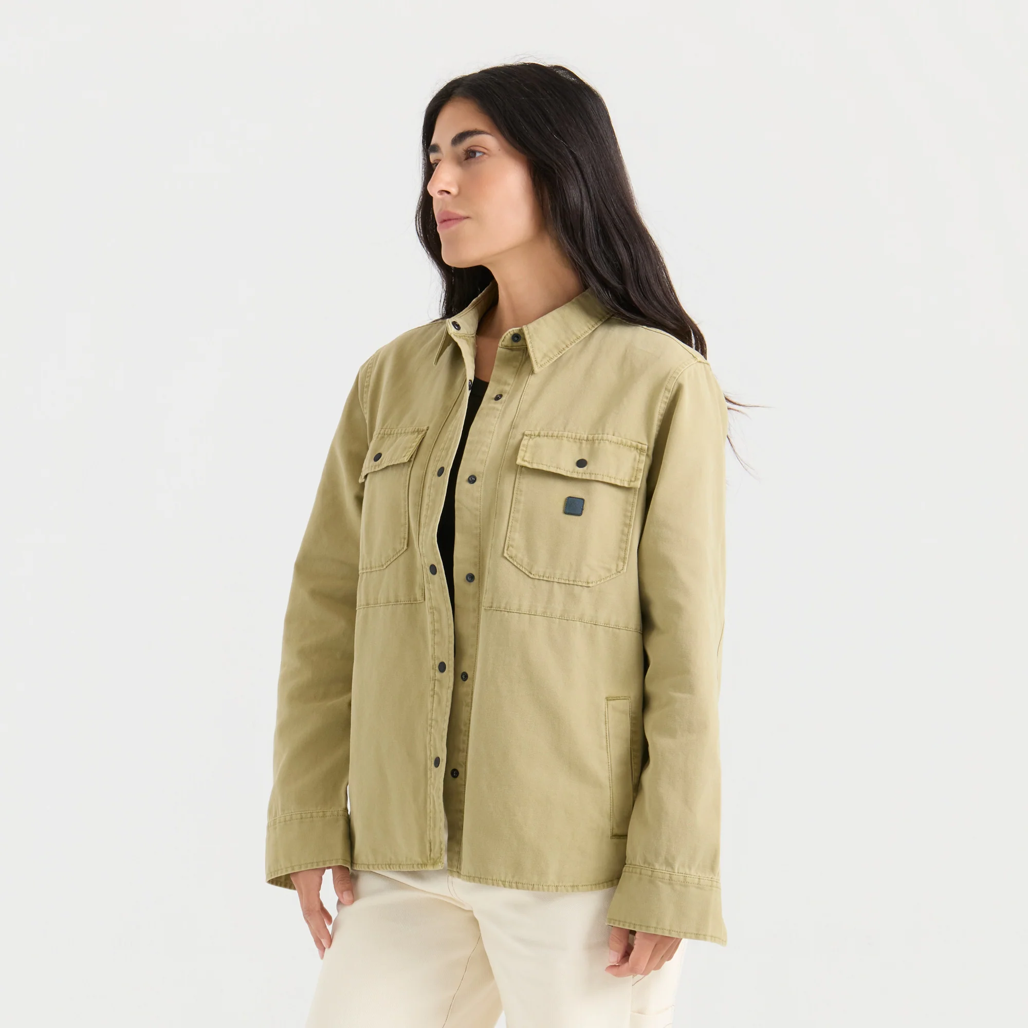 Hebrides Unlined Jacket - Dusty Olive - Image 4