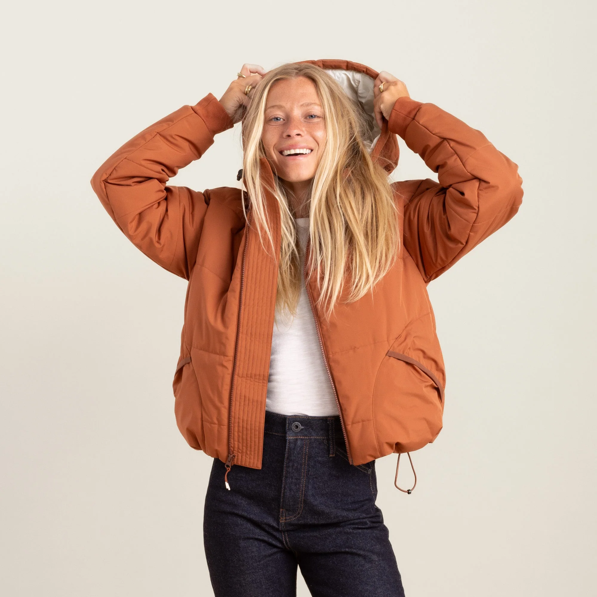 Hokkaido Puffer Jacket - Coconut Shell - Image 14