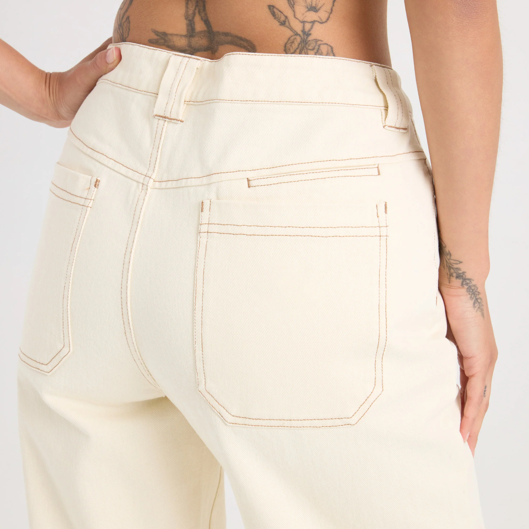 HWY 1 Denim Pant - Bone - Image 4