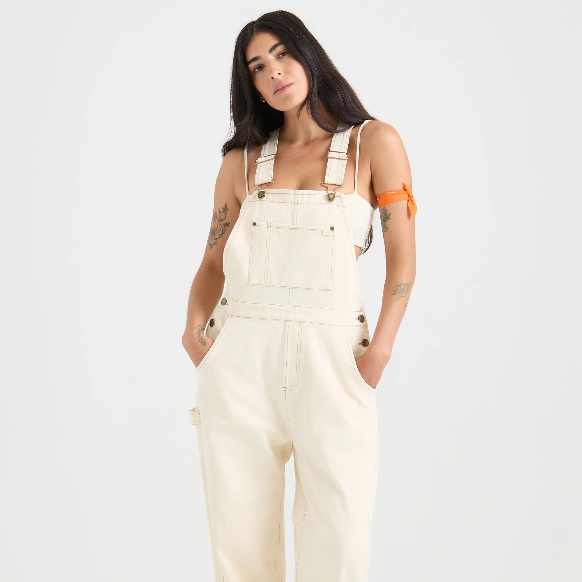 HWY 1 Overall Jumpsuit - Bone
