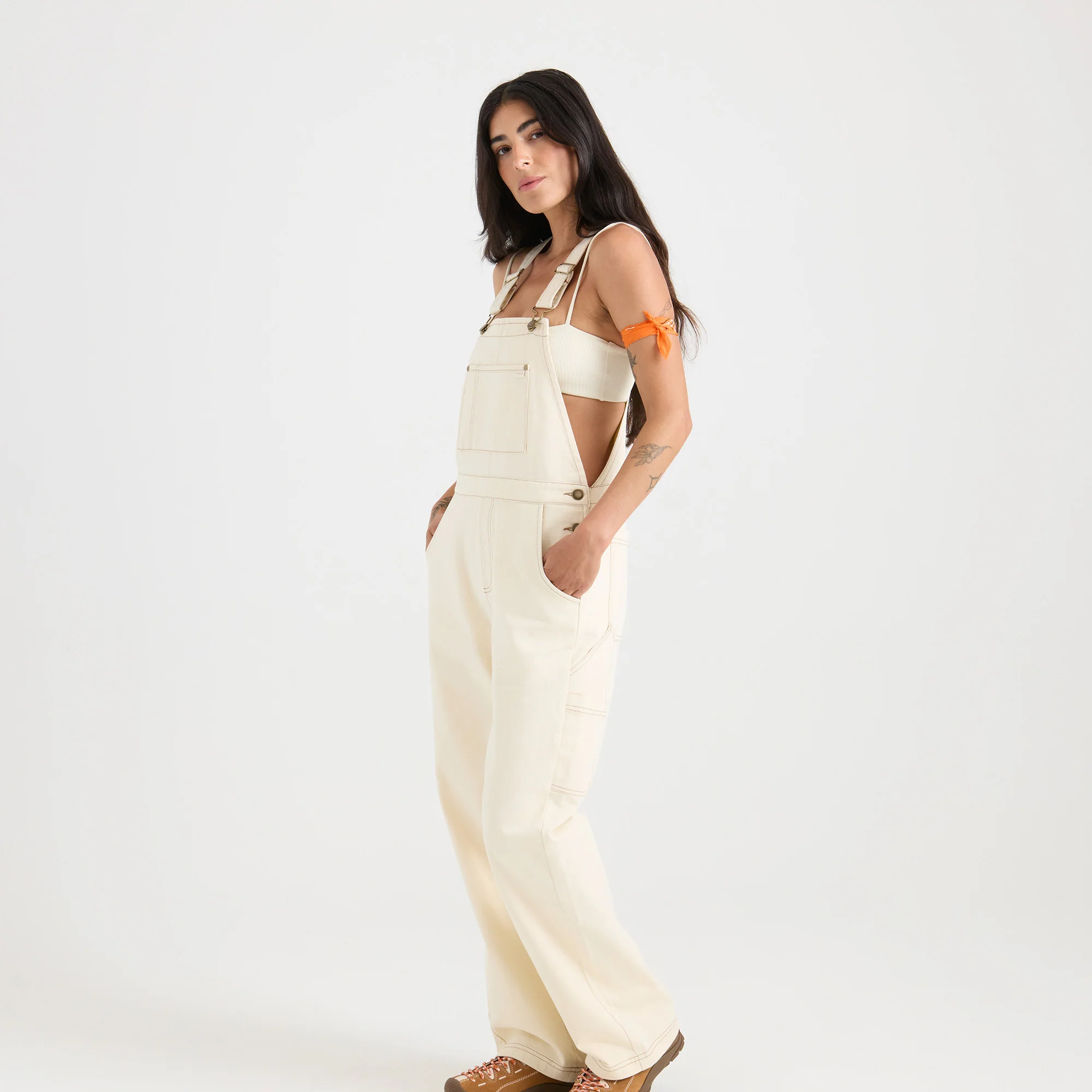 HWY 1 Overall Jumpsuit - Bone - Image 2