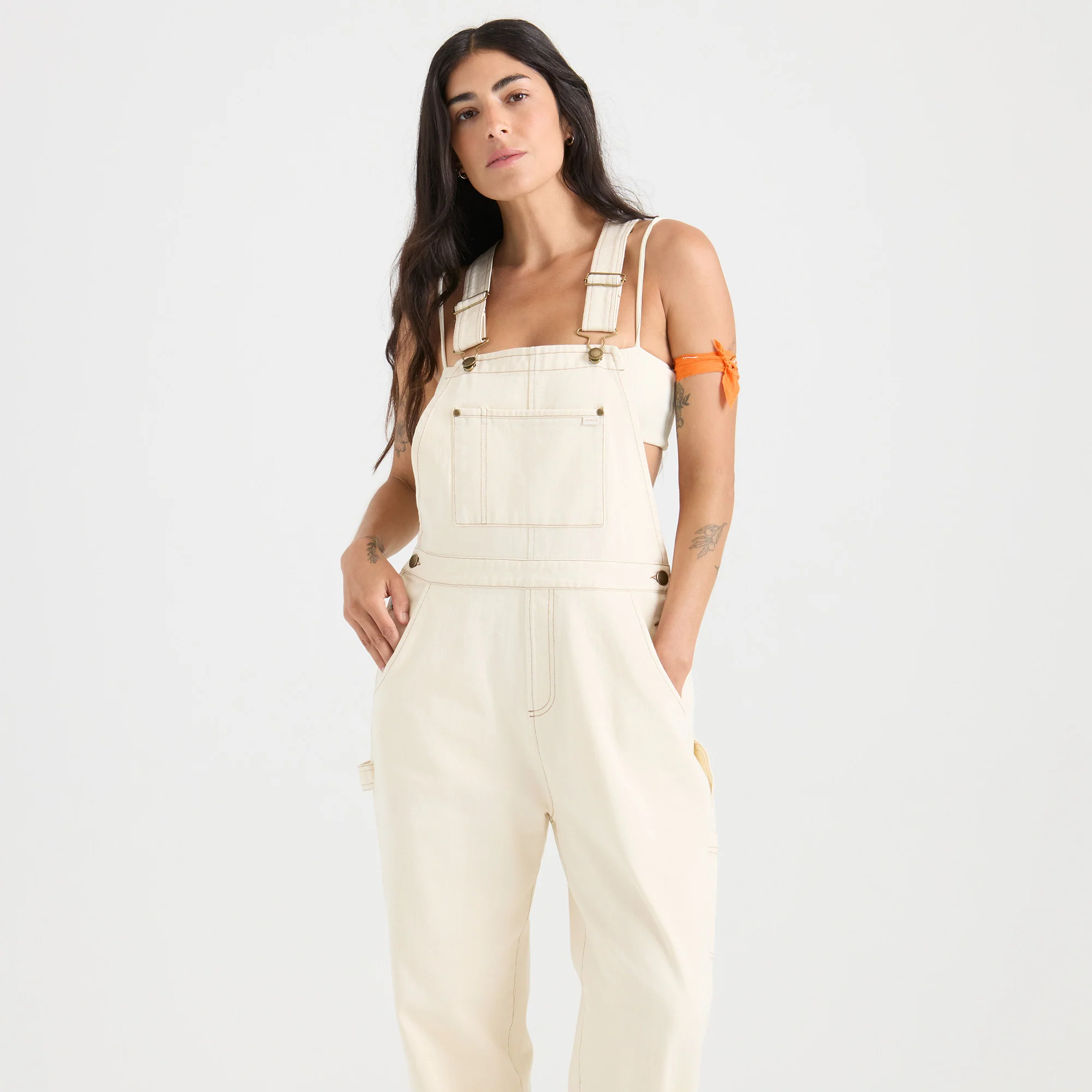 HWY 1 Overall Jumpsuit - Bone - Image 4